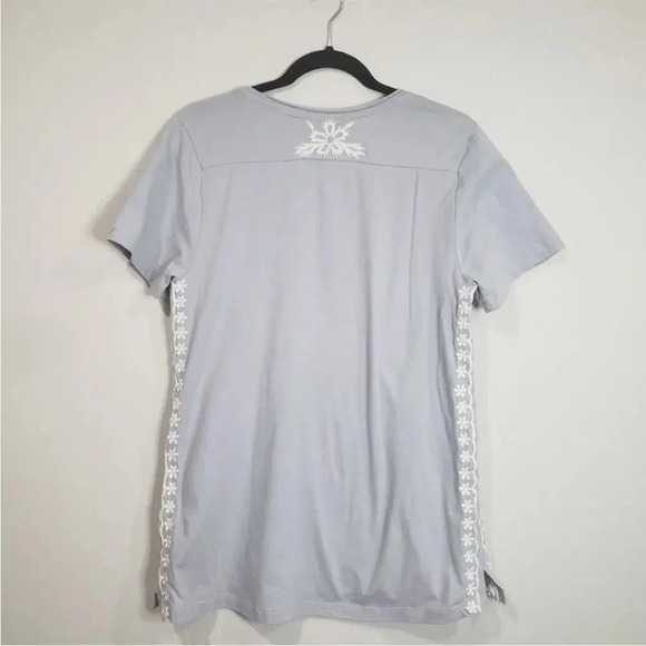 Soft Surroundings Short Sleeves Embroidered Blouse Size XS (fits larger) - Picture 5 of 8